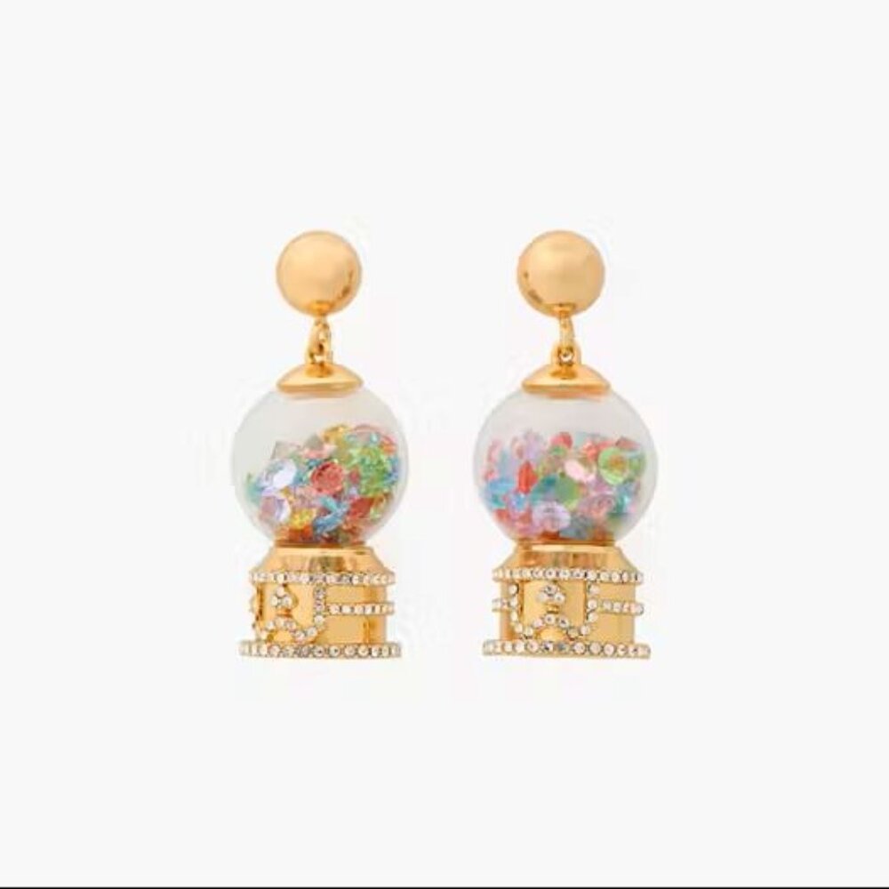 Kate Spade Gumball Earrings with Intricate Design